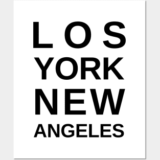 Newyork los angeles Posters and Art